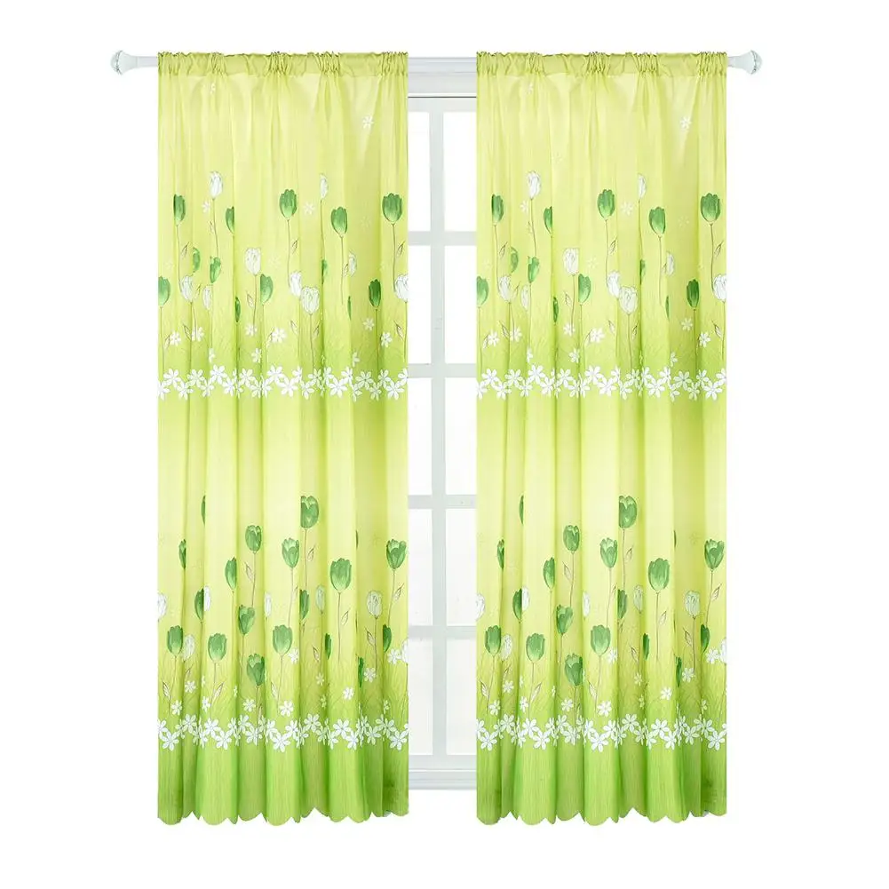 1 шт. занавеска с узором из тюльпанов для украшения гостиной|Занавески| |
