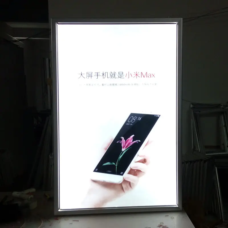 Оптовая продажа светодиодные алюминиевые фоторамки высокой яркости тонкий