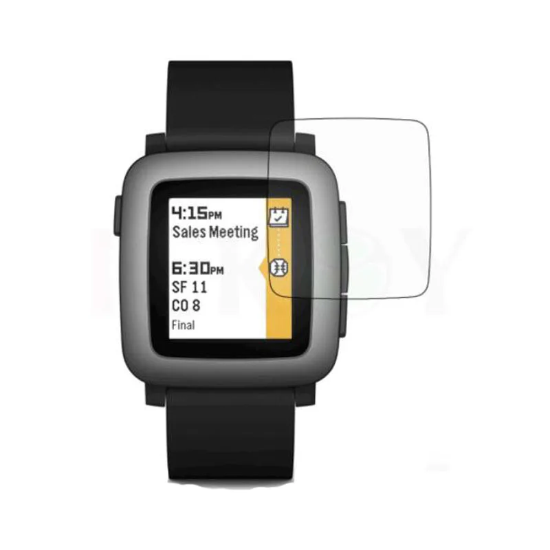 2 шт. мягкий TPU ультра-прозрачная защитная пленка для Pebble Time сталь/Time Round Smart Watch