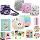 Чехол для Fujifilm Instax Mini 9 Mini 8 Instant Camera PaintingRose, сумка для переноски, чехол из искусственной кожи + альбом + набор 10 в 1