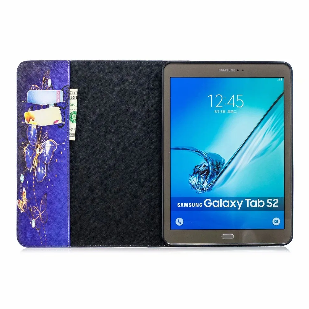 Case for Samsung Galaxy Tab S2 9.7 Inch T810 T815 SM-T810 SM-T815 PU Leather Flip Shell Wallet Stand Cover Tablet PC+pen | Компьютеры и
