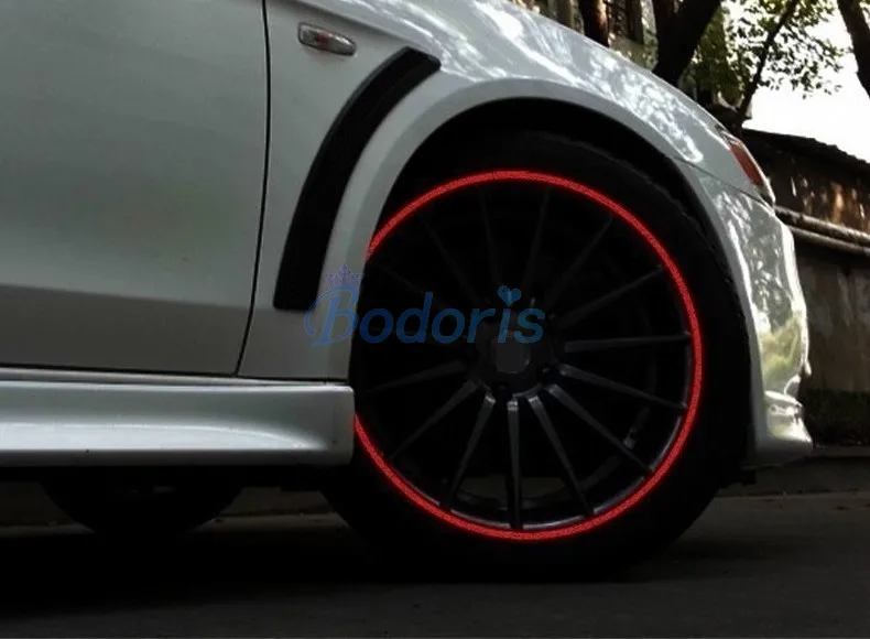 Водонепроницаемый светоотражающий Кристалл обода колеса полосы стикер для BMW Mini