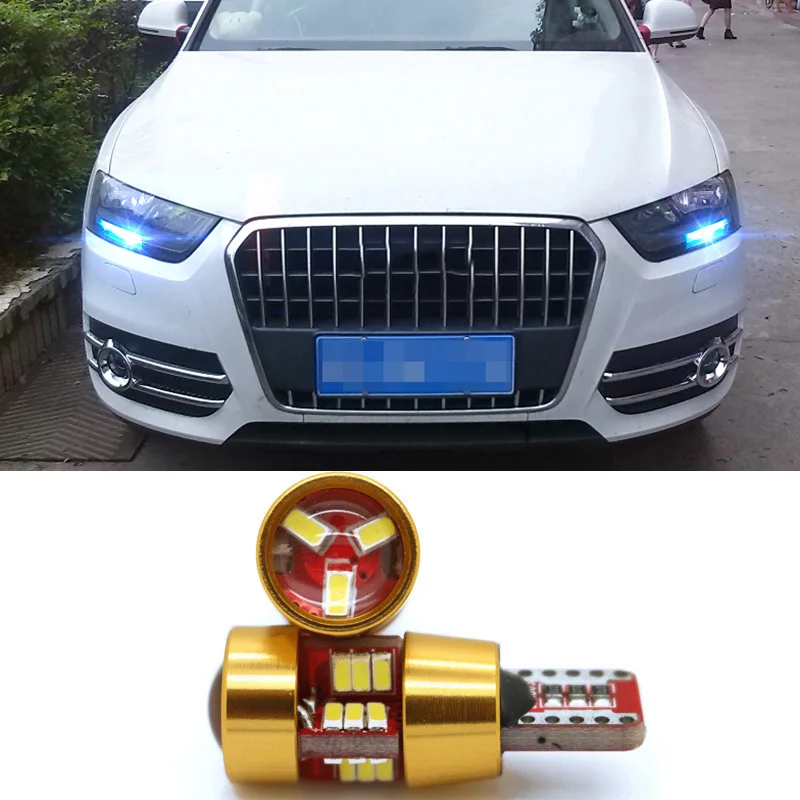 2 шт. автомобисветодиодный светодиодные габаритные огни Canbus T10 W5W для Audi A3 8P 8L 8V A4 B6