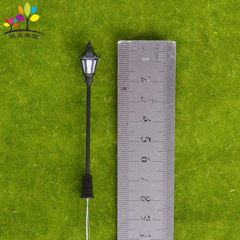 20 Pieces/lot LED Plastic Model Lamp Single-Head Urban Road 3v |
