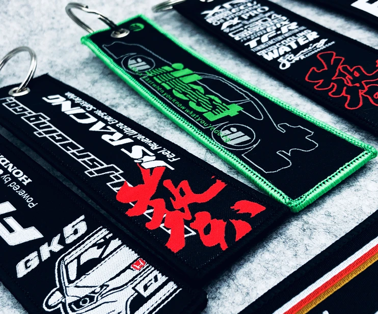 1 шт. брелок двухсторонний узор модный ключ дождь для ложки Спорт Illest JS Racing Turbo Mugen power