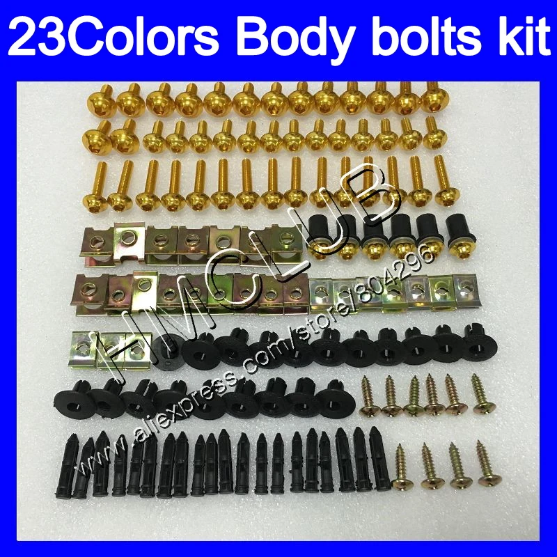 Полный Комплект болтов обтекателя Для YAMAHA YZF600R 96 97 98 99 00 01 YZF 600R 02 03 04 05 06 07 винты с