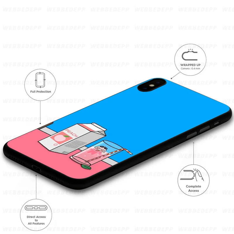 WEBBEDEPP молочный милый розовый мягкий силиконовый чехол для iPhone 11 Pro Xr Xs Max X или 10 8 7 6