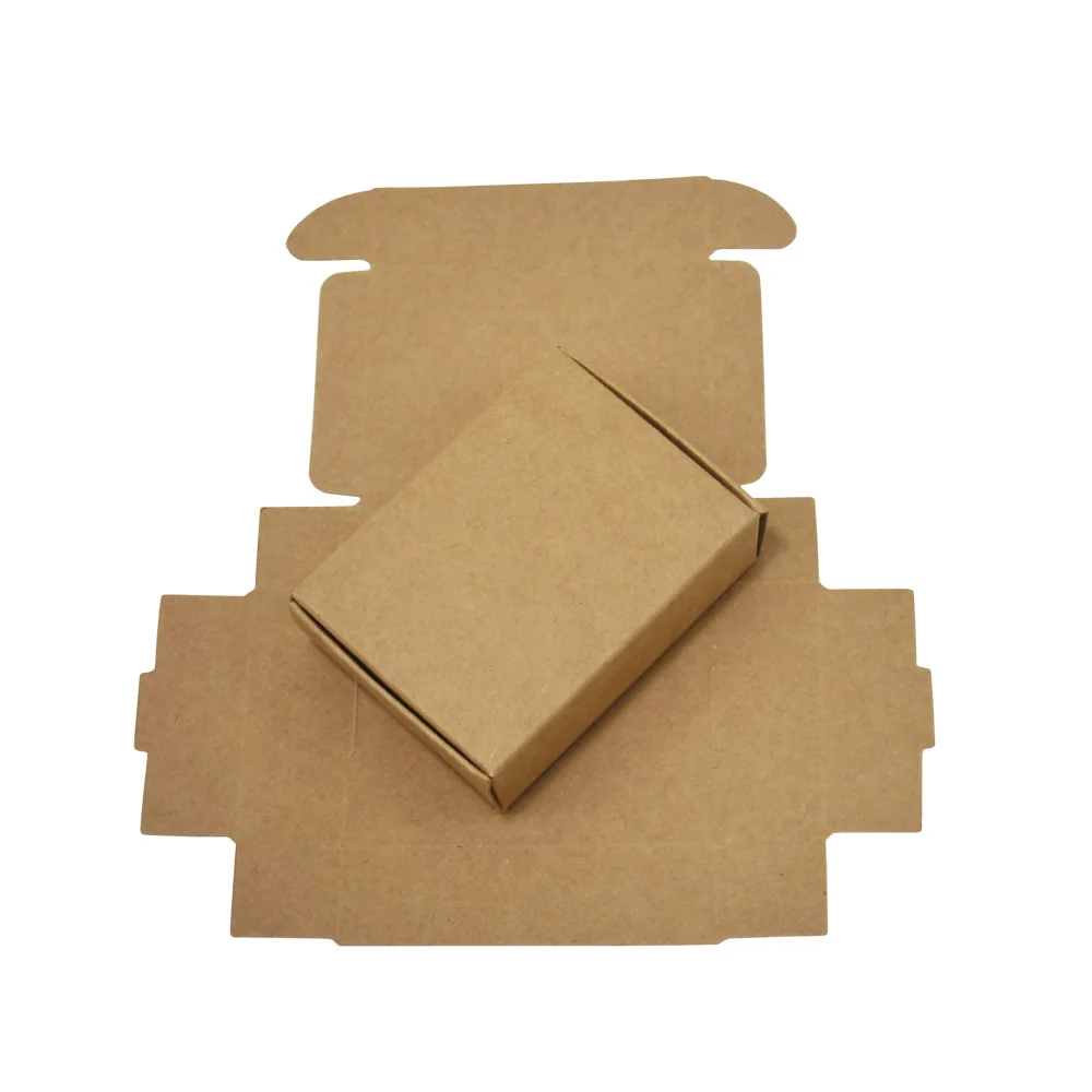 25Pcs 13*9.5*3cm kraft paper craft box small cardboard packing/package candy gift card photos packaging boxes | Дом и сад