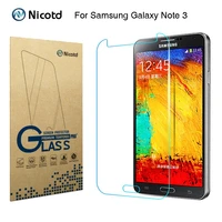 nicotd 2 5d tempered glass for samsung galaxy note 3 iii n9000 n9005 5 7 anti shock toughened screen protector protective film
