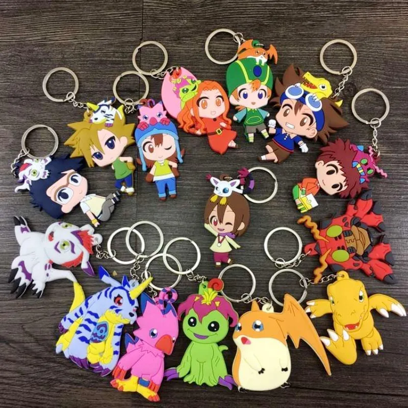 Digimon Фигурки игрушки Agumon Gabumon Koromon Tanemon Gomamon Piyomon Patamon YAGAMI TAICHI куклы Брелки Подвески |