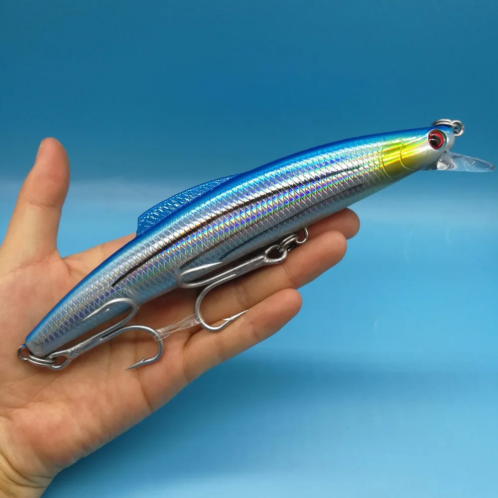 HOOFISH 1 шт. большая блесна для морской рыбалки 89 г/20 см 4 цвета искусственная приманка жесткая