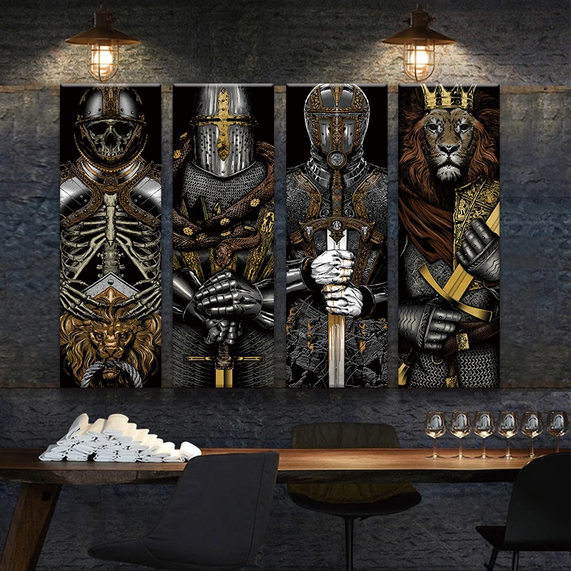 Плакаты и принты самурайского меча художественные картины на холсте большие