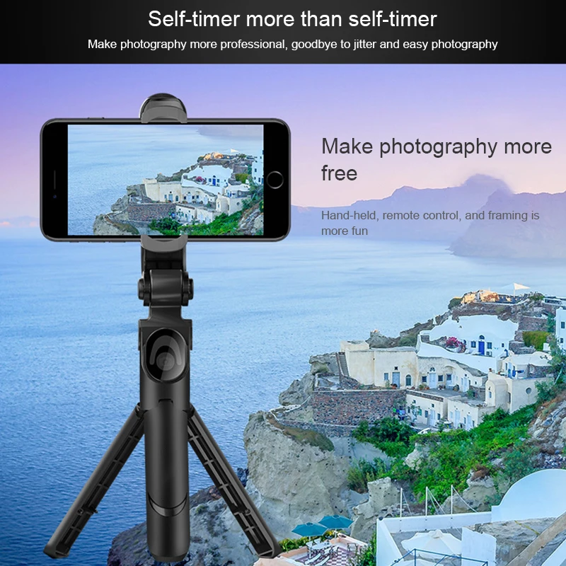 Tripod Selfie Stick For iPhone X 8 7 6S Plus Foldable Bluetooth Wireless Handheld For Android For Samsung For Xiaomi For Huawei