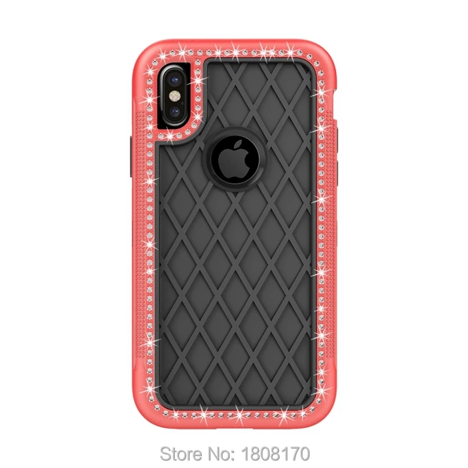 3 в 1 роскошный гибридный защитный мягкий жесткий чехол из ТПУ для Iphone X IphoneX модный