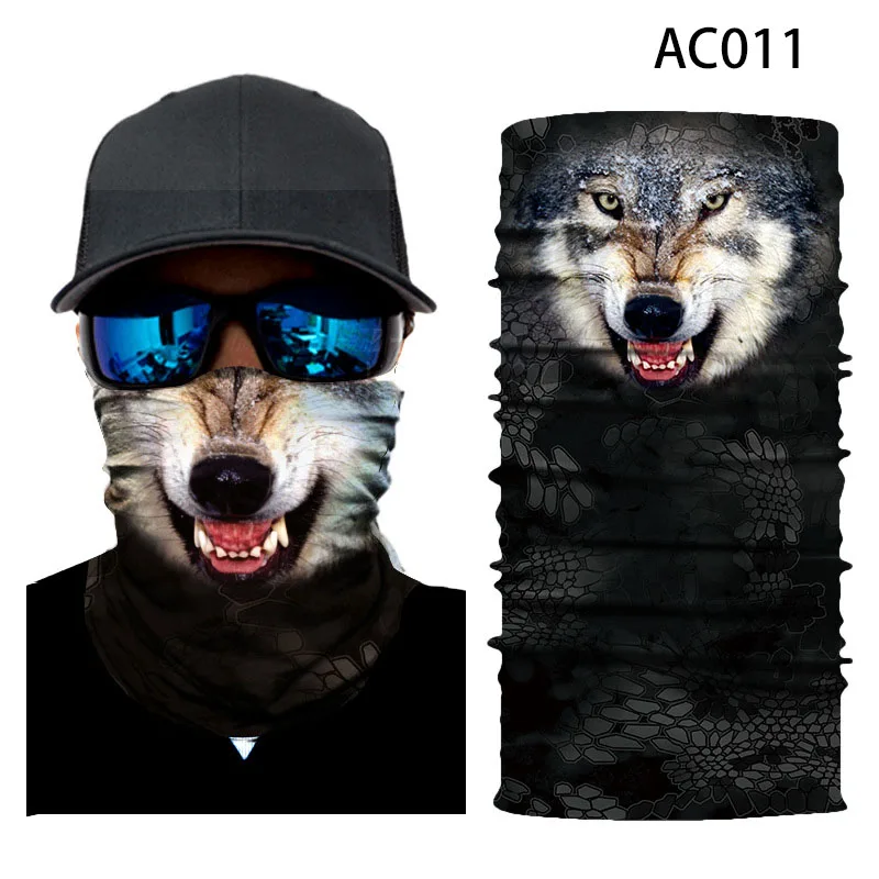 Новинка мотоциклетный головной платок для велоспорта теплая маска лица лыжная 3D