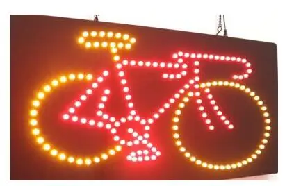 

Прямая продажа настраиваемый светодиодный неоновый открытый знак 25*48 см Крытый ультра яркий велосипедный бизнес-магазин неоновый светильник вывеска