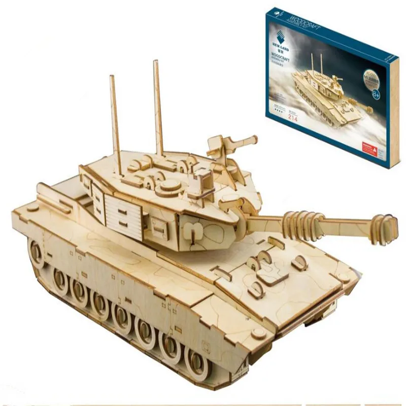 Новая сборка DIY обучающая игрушка 3D деревянная модель Пазлы для детей Подарки M1