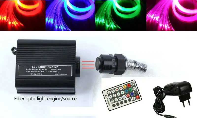 RGBW 16 Вт волоконно-оптический Звездный комплект потолосветильник льника 3 м (L)