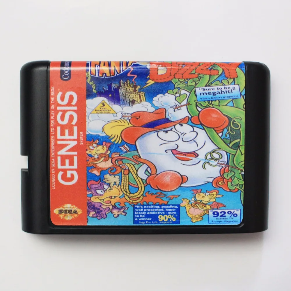 

Fantastic Dizzy 16 bit MD Game Card For Sega Mega Drive For Genesis