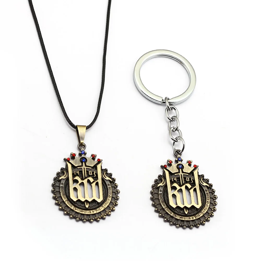 Брелок с рисунком из игры Kingdom как ожерелье доставкой металлический ажурный