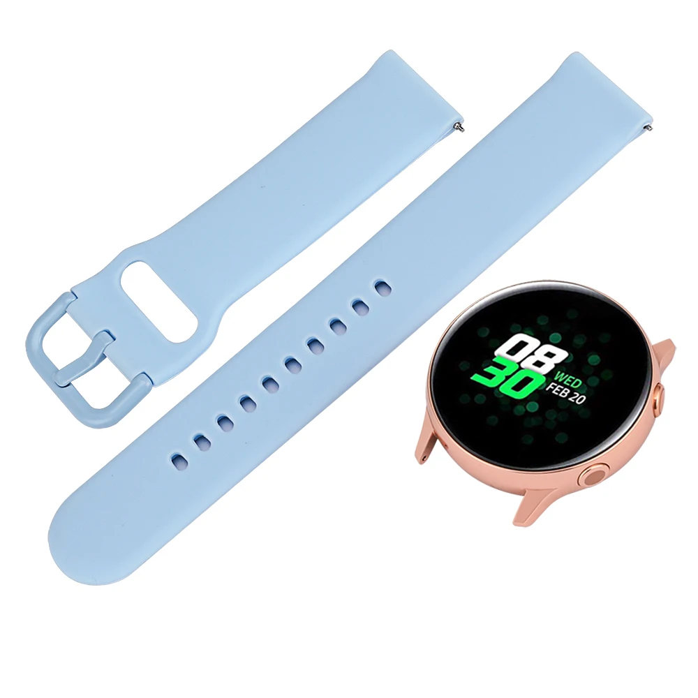 20 мм силиконовый ремешок для часов samsung Galaxy Watch 42 мм/gear Sport/Garmin Vivoactive 3/Vivoactive 3 Music/Forerunner 645 ремешок