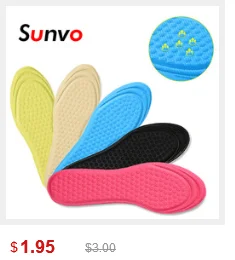 Sunvo, стелька из пены с эффектом памяти, дезодорант, уход за ногами, облегчение боли, подушечки на пятке, амортизирующие стельки для женщин и мужчин