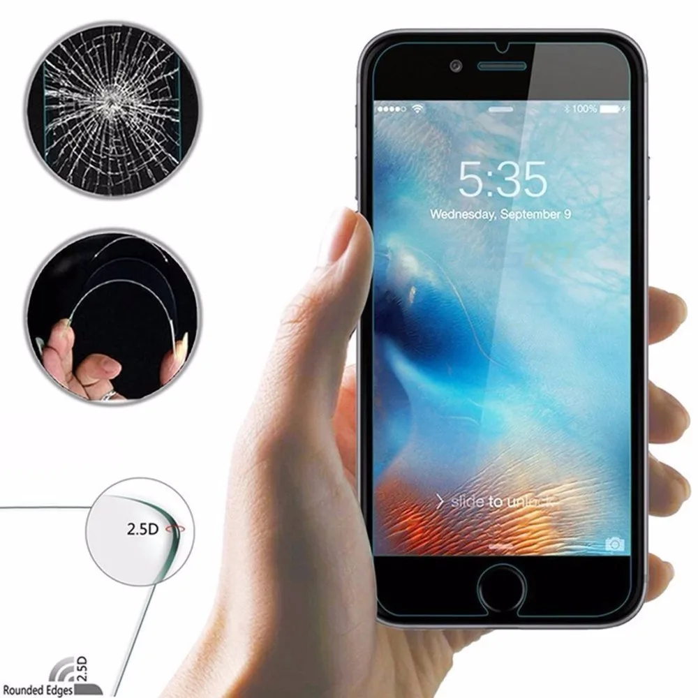 Закаленное стекло для Apple iPhone 4 4S 5 5S 5C SE 6 6S 7 Plus чехол Samsung S3 S4 S5 S6 Huawei Y3ii Y5 II Y6II |