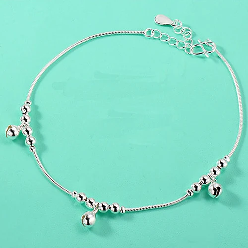 24PCS Women Fashion 3Pcs Bells 12 Beads Luxury Chain Ankle Bracelet Beach Anklet | Украшения и аксессуары