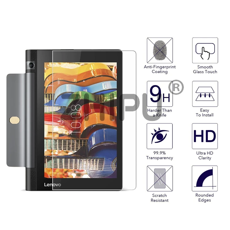 Закаленное стекло для lenovo Yoga Tab 3 8 850F YT3-850F YT3-850M 0 дюймов защитный экран планшета