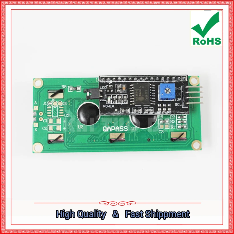 (Синий экран) IIC / I2C 1602 ЖК-модуль LCD1602A синий экран для предоставления библиотеки файлы платы (H5B1