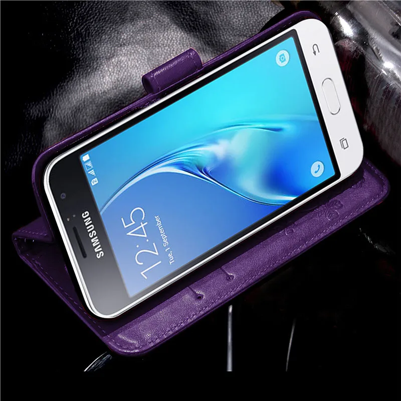 Роскошный чехол для samsung J1 6 J120 J120F чехол для samsung Galaxy J1(6) J 1 Мини Кожаный флип-чехол для samsung J1 6