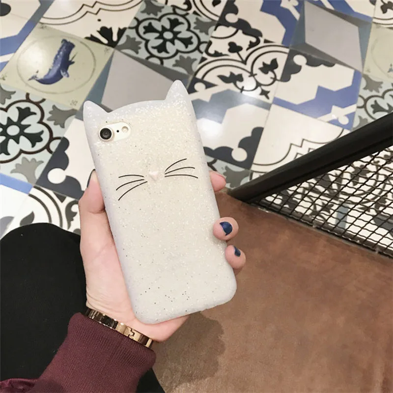 Милый корейский мягкий чехол для телефона с рисунком черно-белого кота Samsung Galaxy J1
