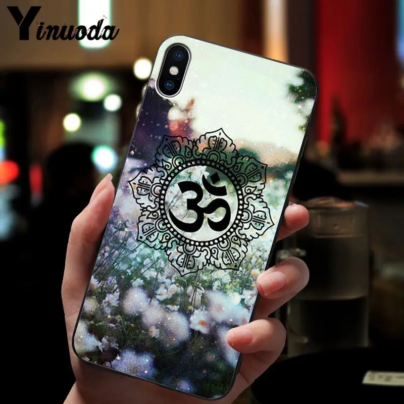 11pro MAX Aum Om Yoga DIY Окрашенные красивые аксессуары для телефонов Чехол Apple iPhone 8 7 6 6S Plus
