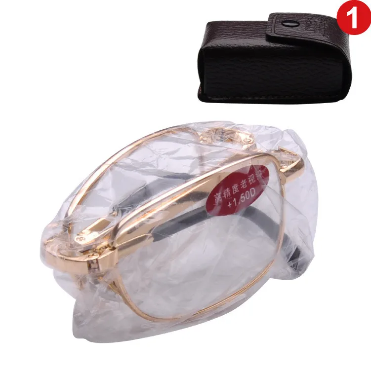 

Viodream Stainless Steel Full Frame Travel Pocket Eyewear Slim Folding Foldable Reading Glasses+1.0+1.5+2.0+2.5+3.0+3.5+4