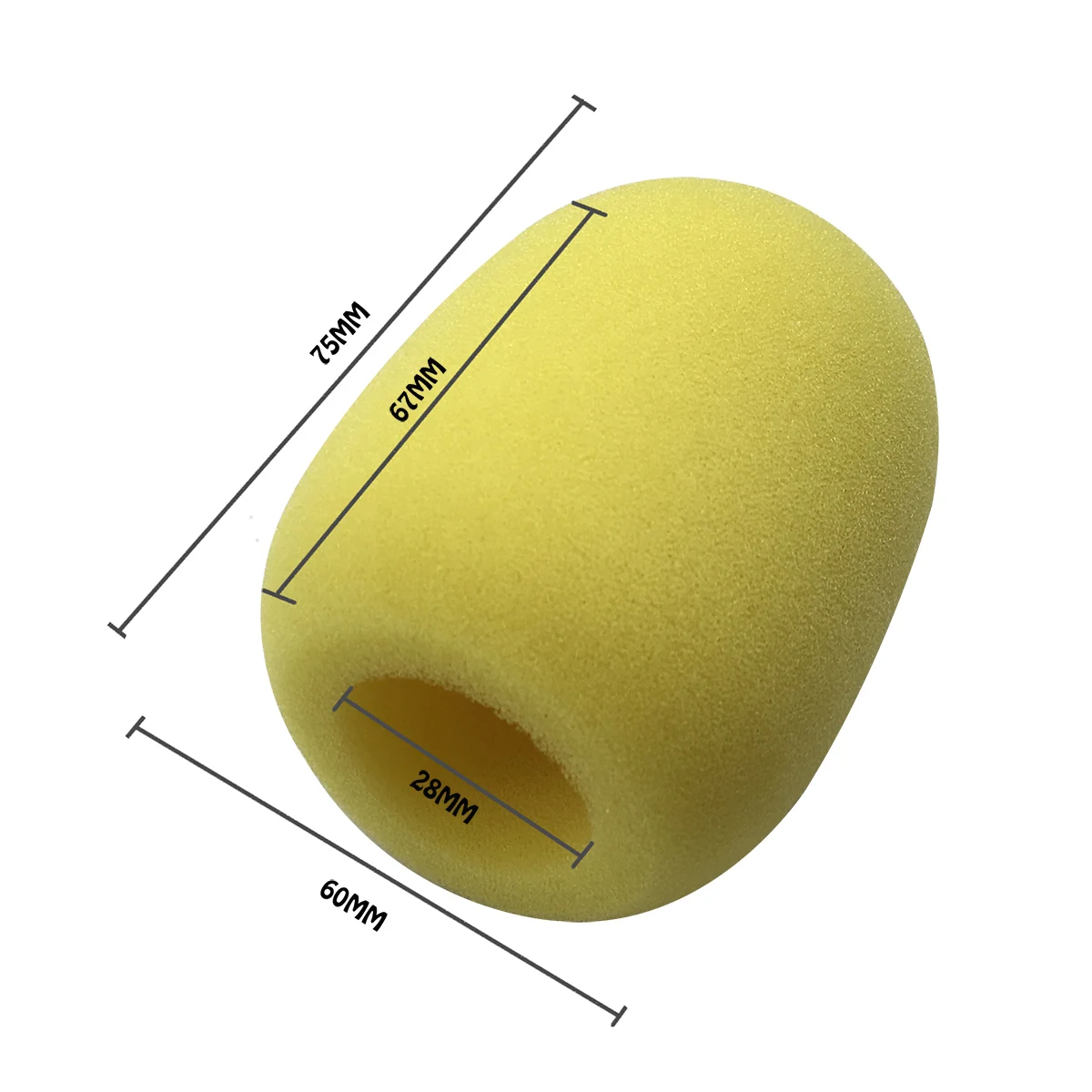 10 шт./лот высокоплотная губка для микрофона с поролоновым покрытием Shure Sm63L ручные