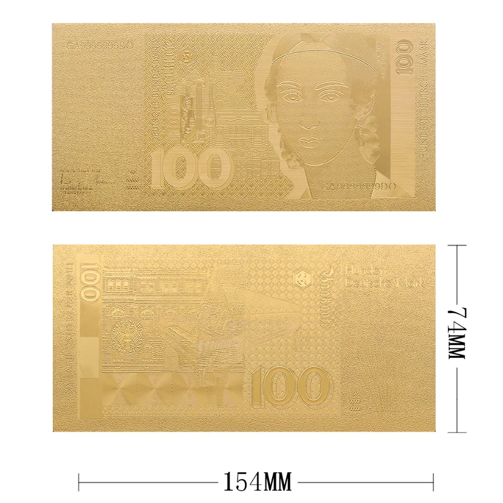 VNFURU Deutsche Mark золотые банкноты 24K Creative100 для банкнот по низкой цене|Золотые
