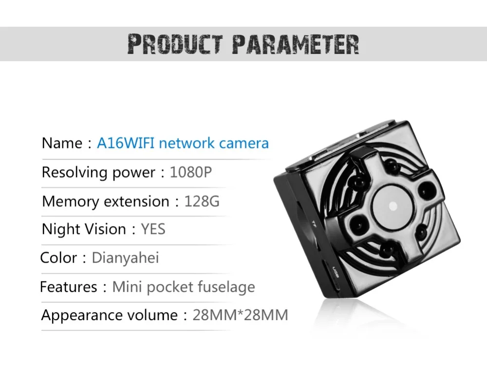 4K Wi-Fi IP мини-камера Магнитная камера видео ночное видение датчик движения