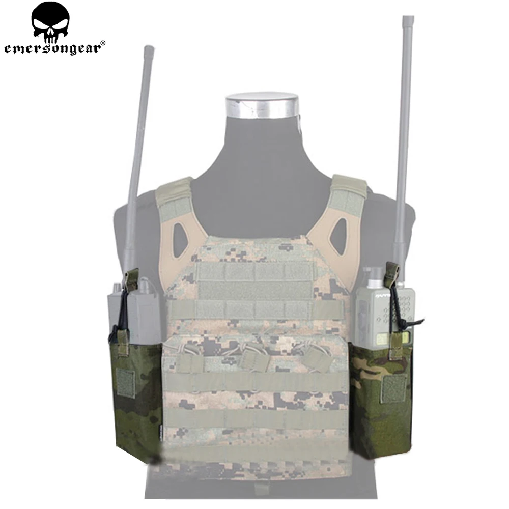 EMERSONGEAR JPC телефон набор тактическая Полезная Военная двойная сумка Магнитная