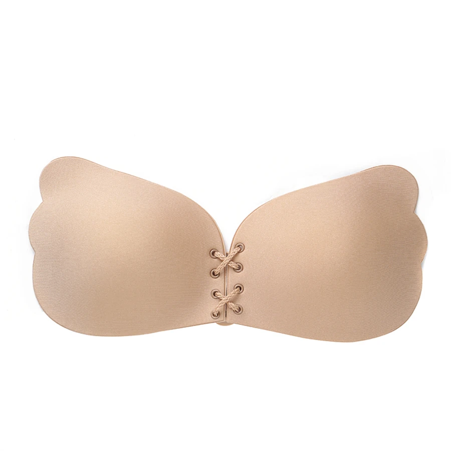 Бюстгальтер женский бесшовный с чашками пуш-ап пикантный силиконовый Бралетт на