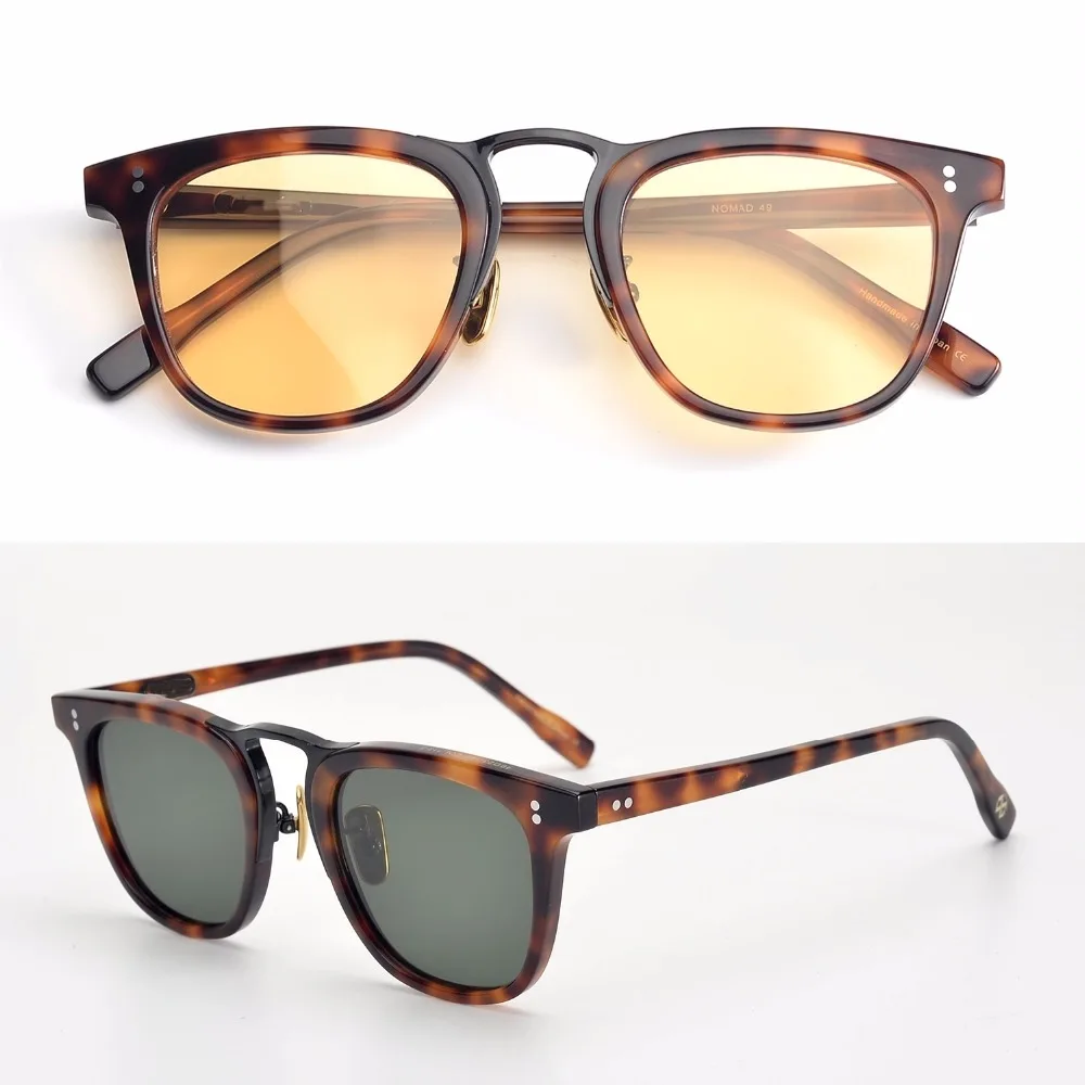 Солнцезащитные очки в оправе из ацетата и титана