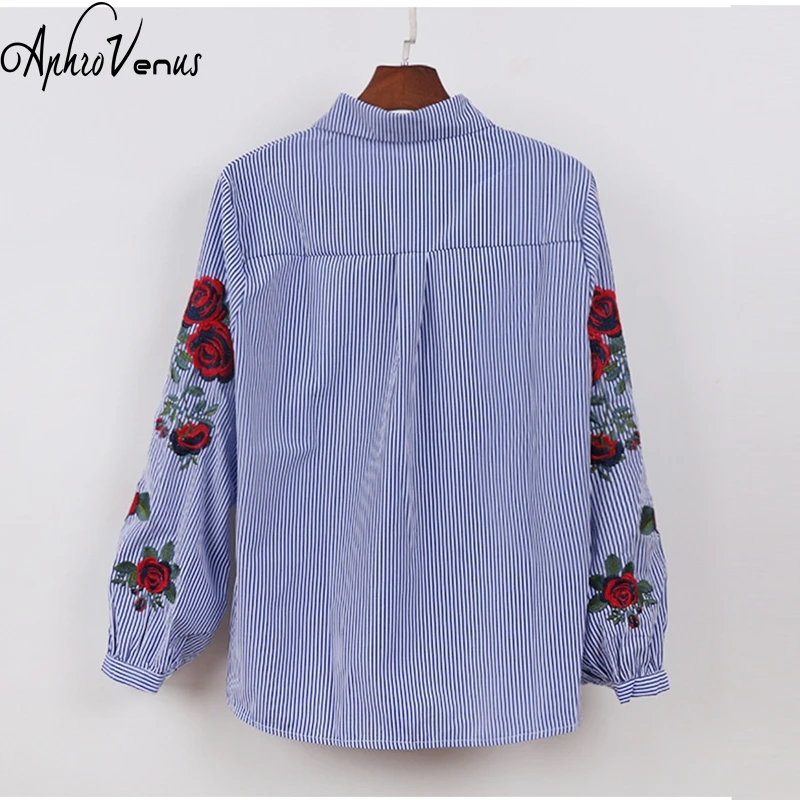 блузка блузки женские с вышивкой рубашка женская blusas feminina verão Розовая цветочная