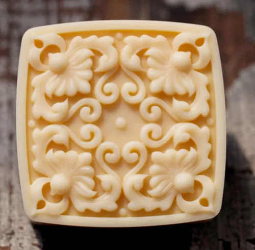 

wholesale!!!1pcs Square Four Flower Lace (C552) Silicone Handmade Soap Mold Crafts DIY Mold