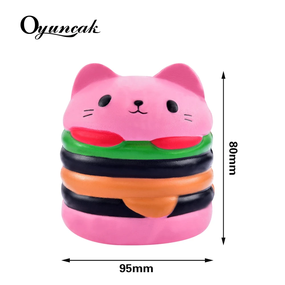 Oyuncak Новинка кляп игрушечные лошадки мясистый гамбургер кошка замедлить рост