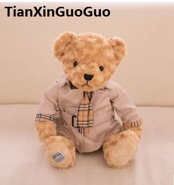 

new arrival dresseed coat teddy bear plush toy about 25cm bear soft doll christmas gift b2892