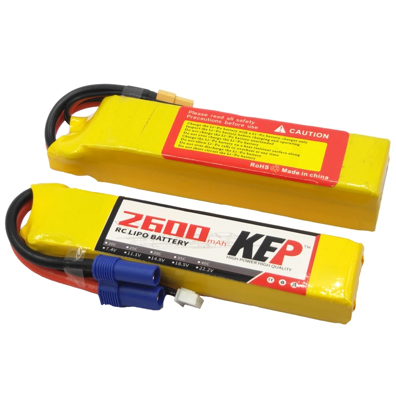 

Nano RC Toys LiPo Battery 2S 7.4V 2600mAh 30C 40C For Quadcopter Helicopter Car Drone Lithium Polymer Battery
