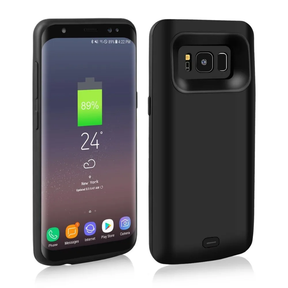 США FR ES доставка для S8 S8Plus чехол аккумулятора Аккумуляторный внешний аккумулятор