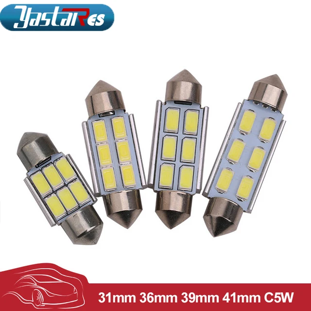 1 шт. 5050 6smd 6 SMD C5w 31 мм 36 39 белый номерной знак гирлянда для салона купола автомобиля