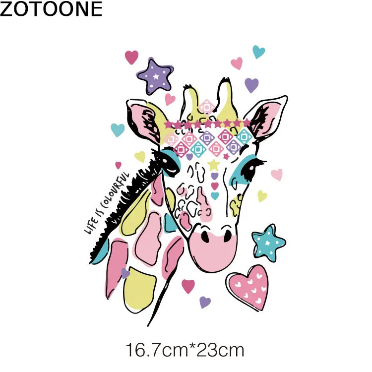 ZOTOONE горячая передача патчи для женщин Одежда родителей и детей DIY Цвет пятнистый