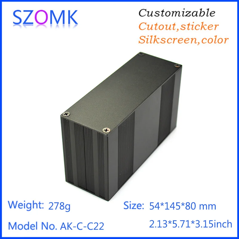 Электрическая коробка szomk 54*145*80 мм алюминиевый корпус блок питания чехол