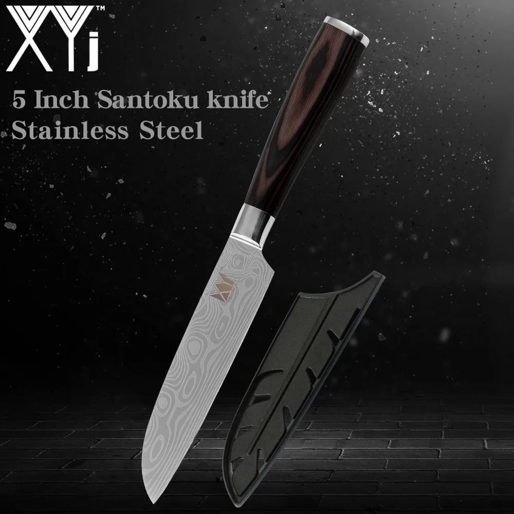 Набор японских кухонных ножей XYj из нержавеющей стали с ультраострым лезвием Pakka